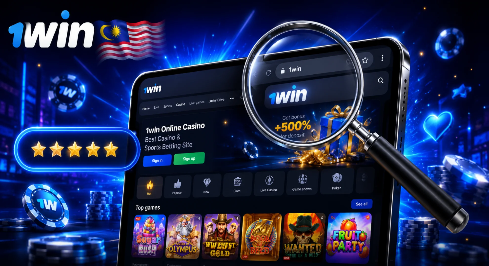 Trusted 1win Malaysia casino player reviews and online ratings